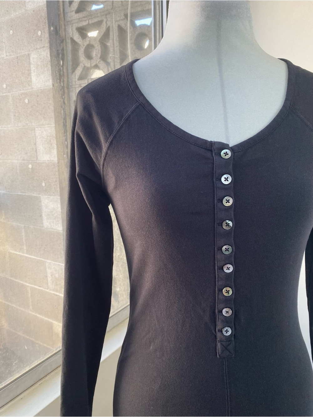 LSPACE x Anthropologie NWOT Long Sleeve Maxi Dress in Black, Size S - Picture 3 of 10